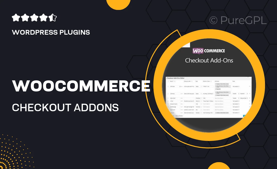 WooCommerce Checkout Add-Ons