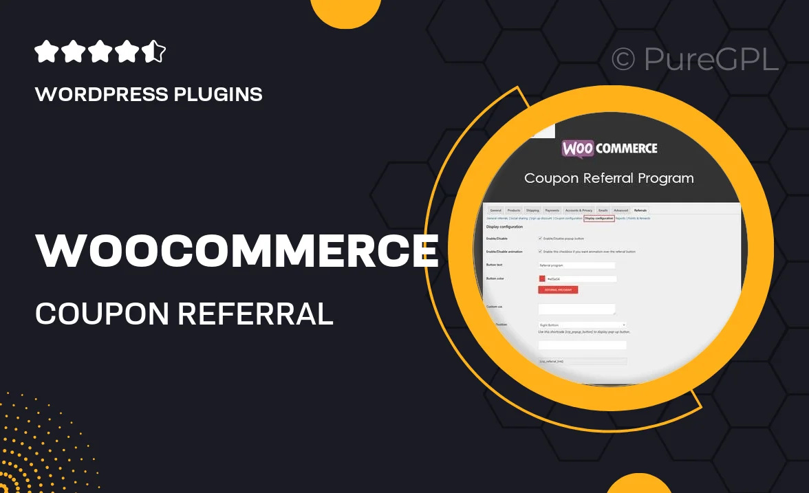 WooCommerce Coupon Referral Program