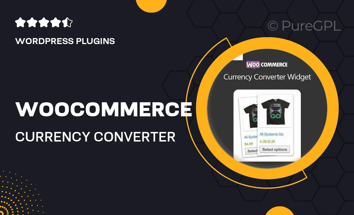 WooCommerce Currency Converter Widget