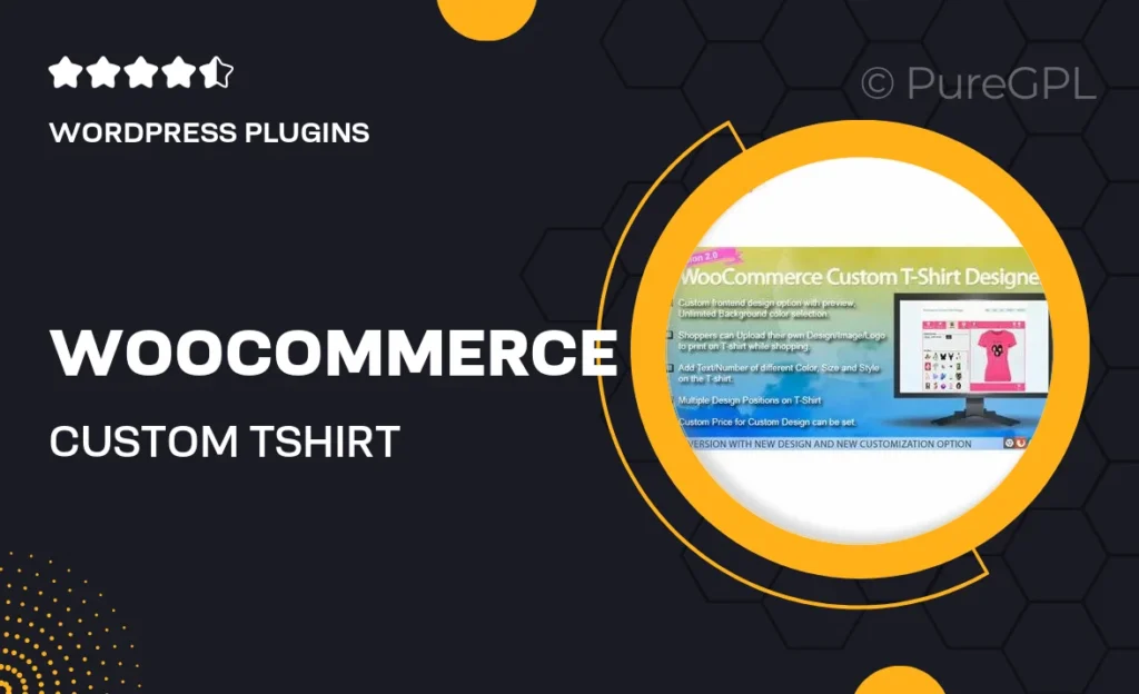 WooCommerce Custom T-Shirt Designer 12 WooCommerce Custom T-Shirt Designer