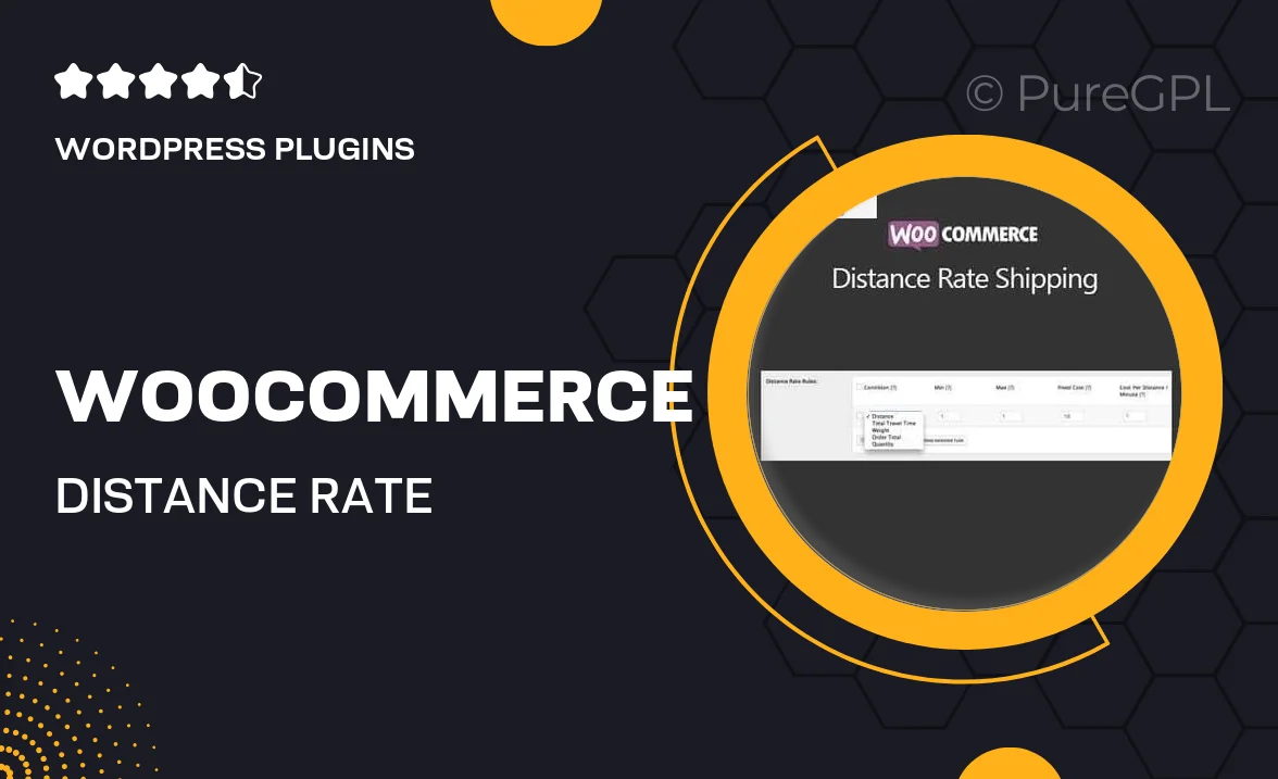 WooCommerce Distance Rate Shipping