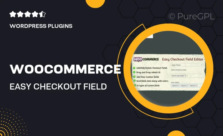 woocommerce easy checkout field editor