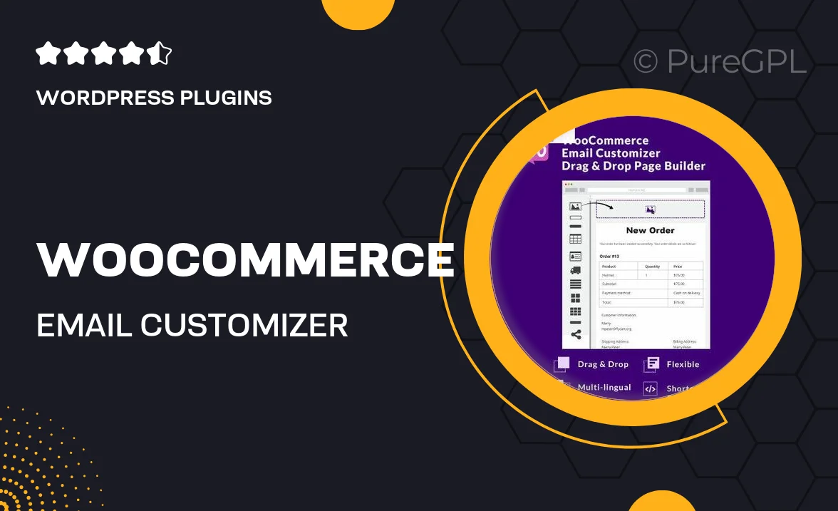 WooCommerce Email Customizer with Drag and Drop Email Builder