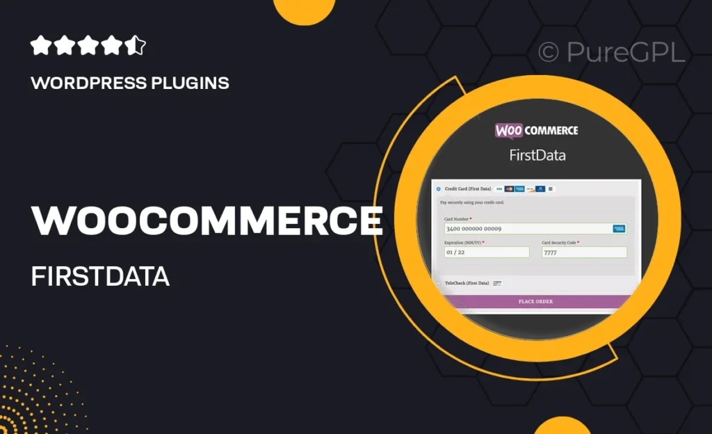 WooCommerce FirstData 31 WooCommerce FirstData