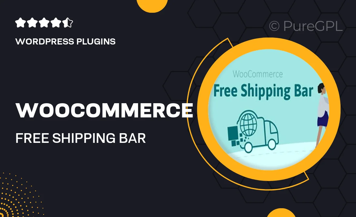 WooCommerce Free Shipping Bar – Increase Average Order Value