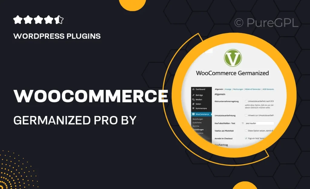 WooCommerce Germanized Pro by Vendidero 39 WooCommerce Germanized Pro by Vendidero