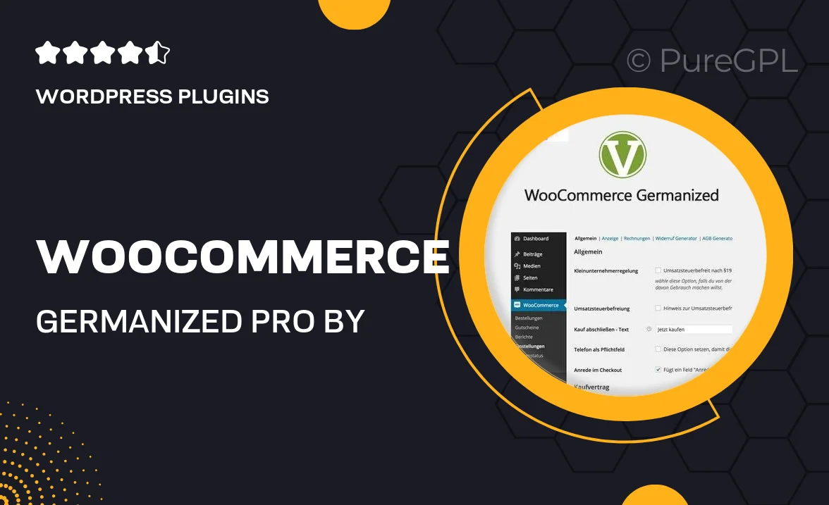 WooCommerce Germanized Pro by Vendidero