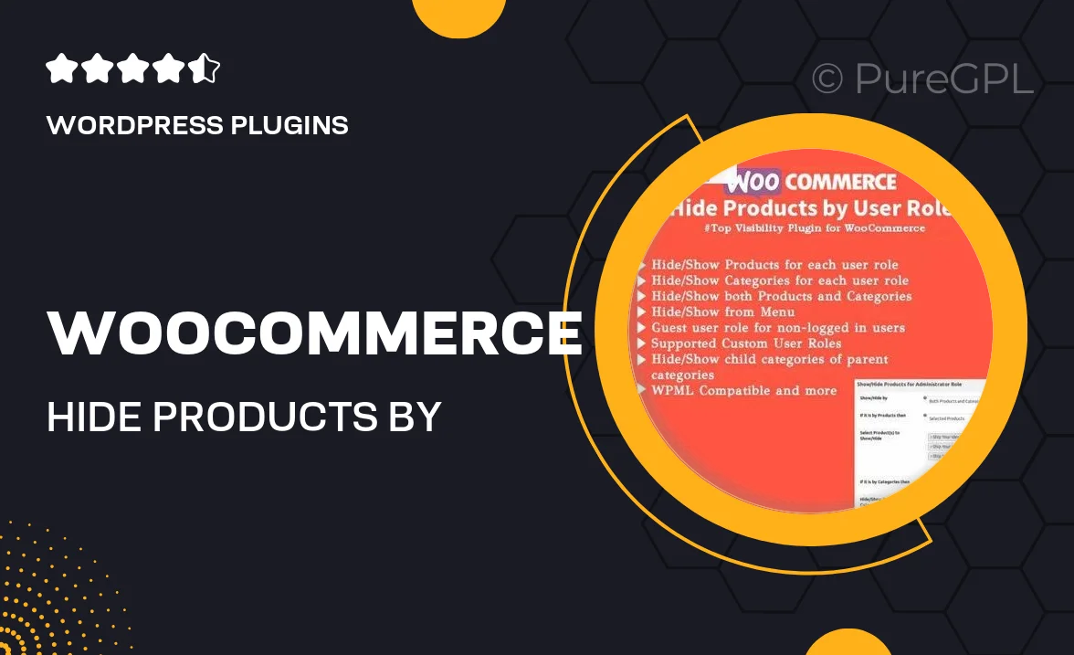 WooCommerce Hide Products by User Roles