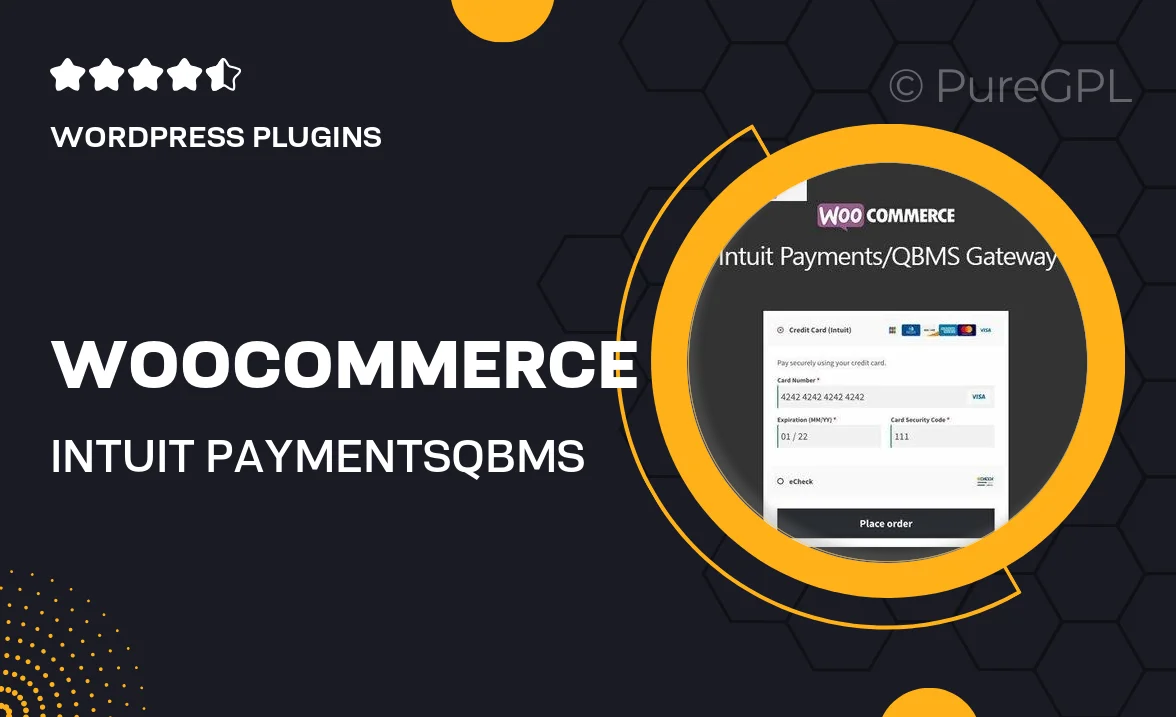 WooCommerce Intuit Payments/QBMS Gateway