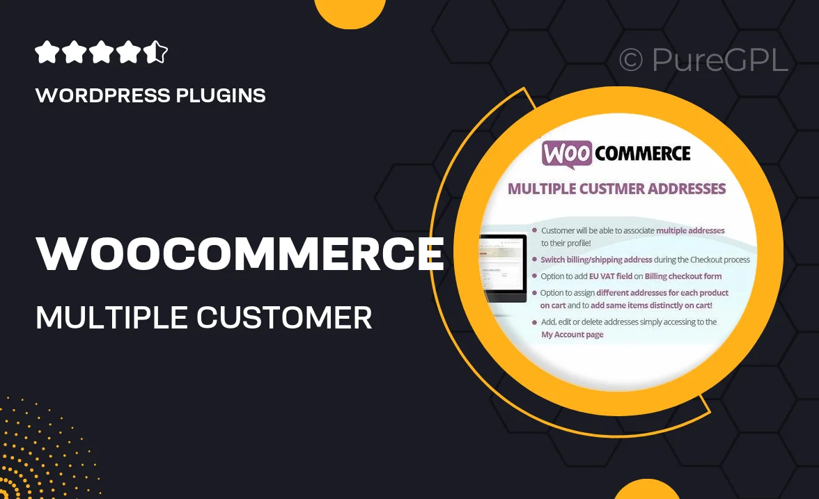 WooCommerce Multiple Customer Addresses