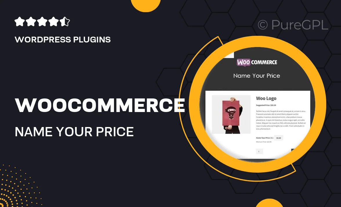 WooCommerce Name Your Price