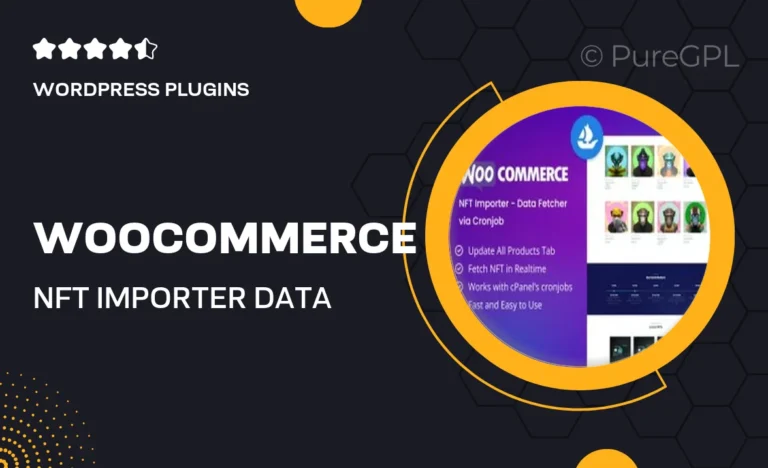 woocommerce nft importer data fetcher via cronjob addon