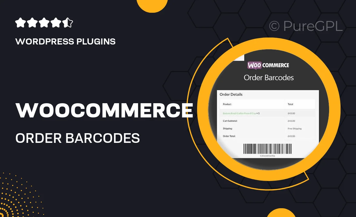 WooCommerce Order Barcodes
