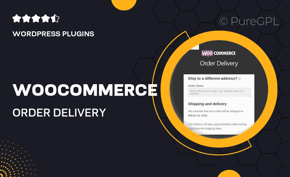 WooCommerce Order Delivery