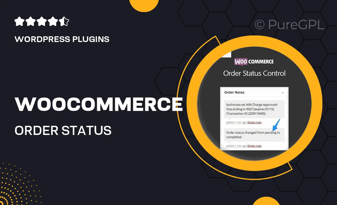 WooCommerce Order Status Control