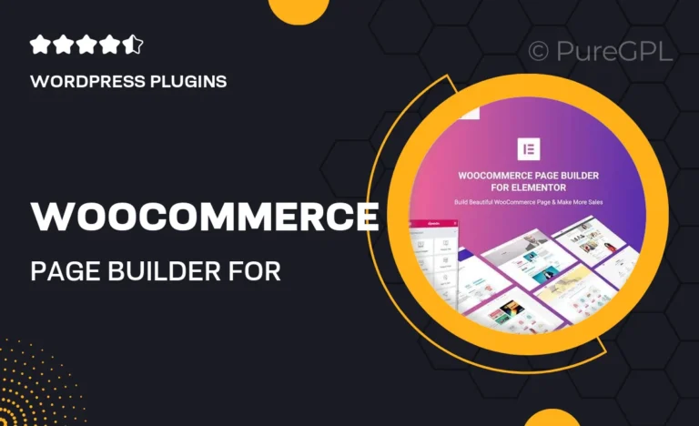 woocommerce page builder for elementor