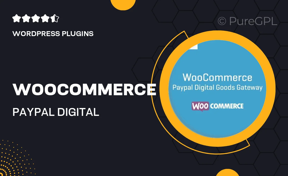 Woocommerce PayPal Digital Goods gateway