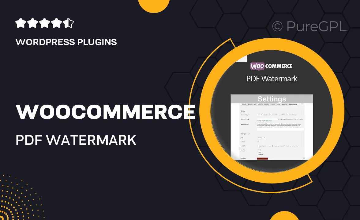 WooCommerce PDF Watermark