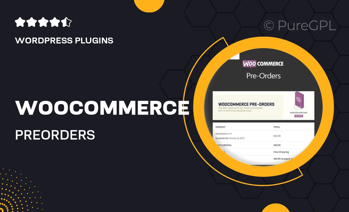 WooCommerce Pre-Orders