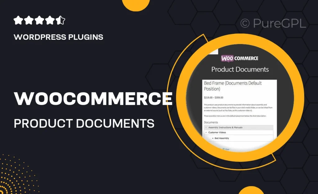 WooCommerce Product Documents 47 WooCommerce Product Documents