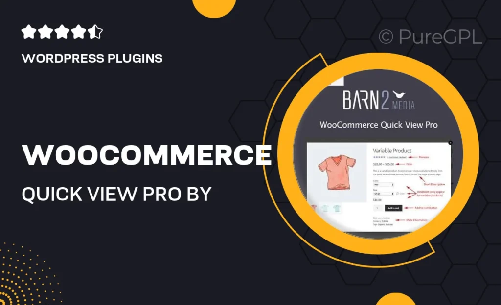 WooCommerce Quick View Pro By Barn2 50 WooCommerce Quick View Pro By Barn2