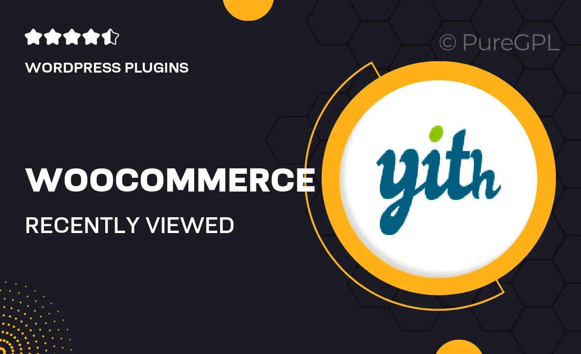 WooCommerce Recently Viewed Products Premium