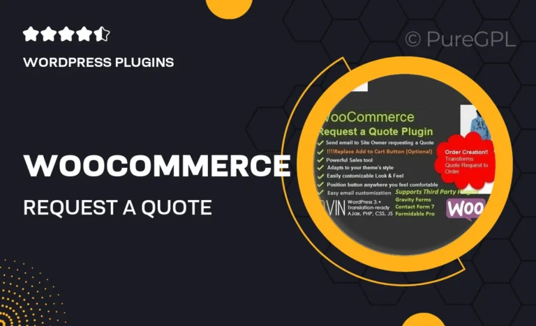 woocommerce request a quote
