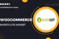 WooCommerce Shortcuts Widget Extension