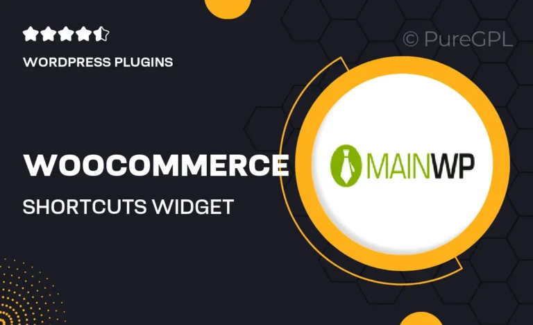 woocommerce shortcuts widget extension