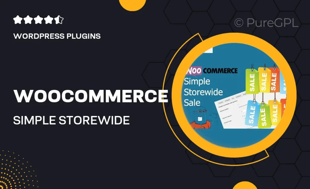 WooCommerce Simple Storewide Sale