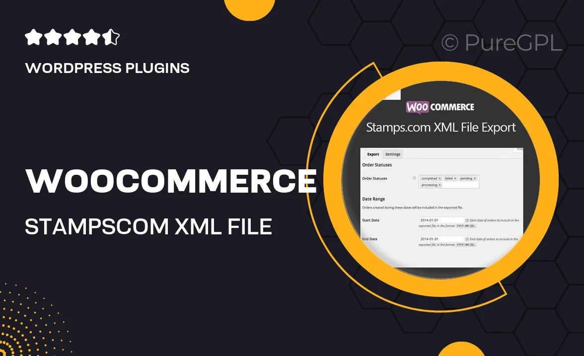 WooCommerce Stamps.com XML File Export