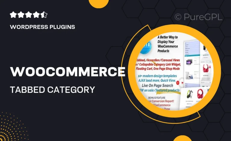 woocommerce tabbed category product listing pro