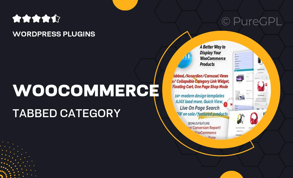 WooCommerce Tabbed Category Product Listing – Pro