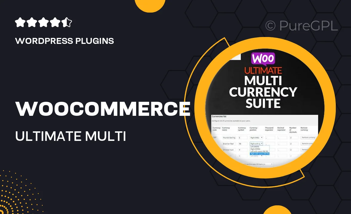 WooCommerce Ultimate Multi Currency Suite