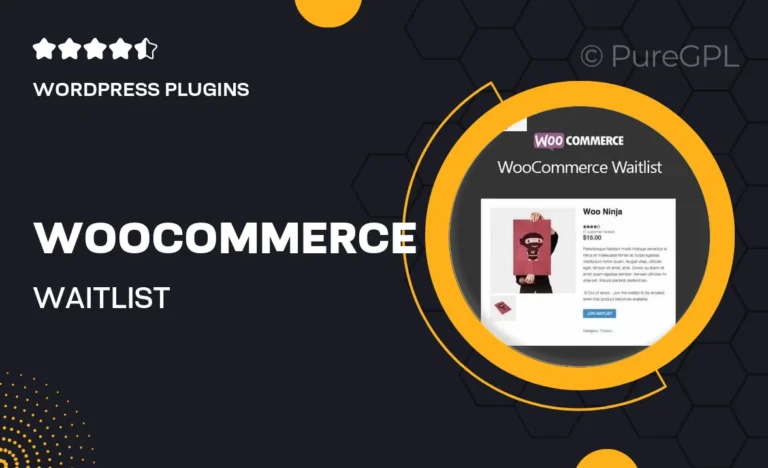 woocommerce waitlist