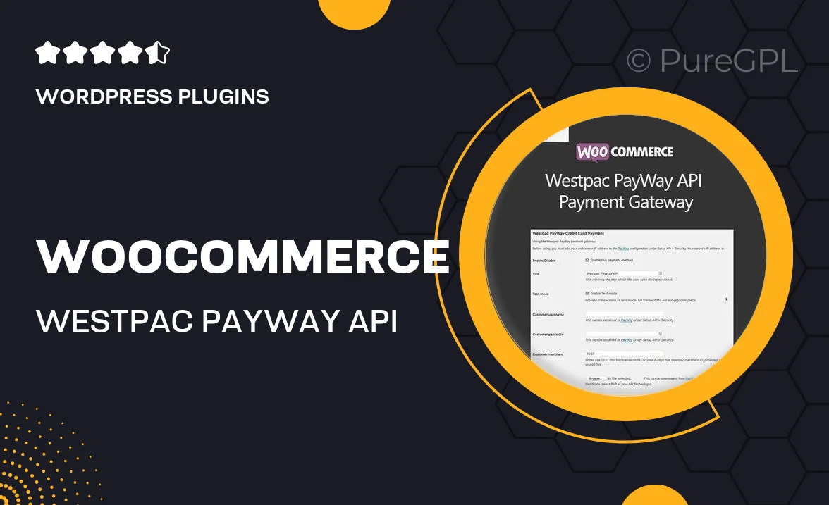 WooCommerce Westpac PayWay API Payment Gateway