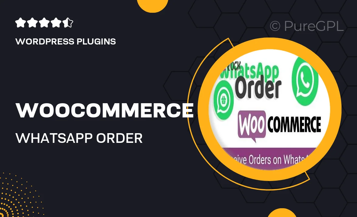 WooCommerce WhatsApp Order – Receive Orders using WhatsApp – WooCommerce Plugin