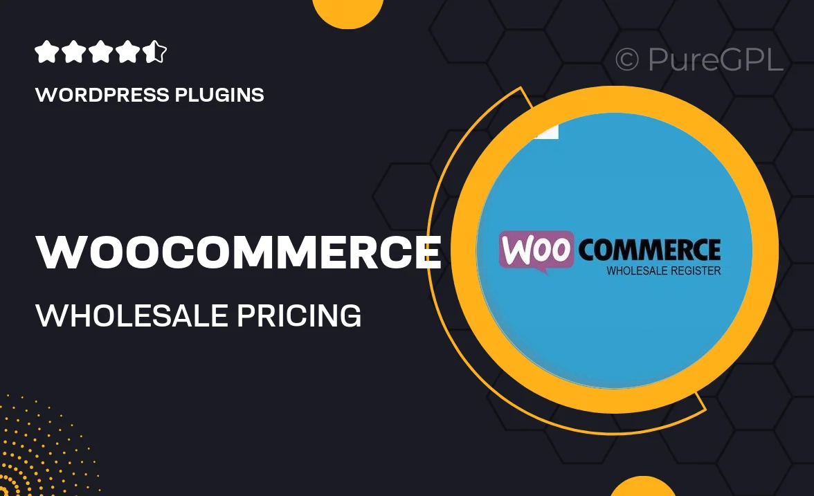 WooCommerce Wholesale Pricing Register