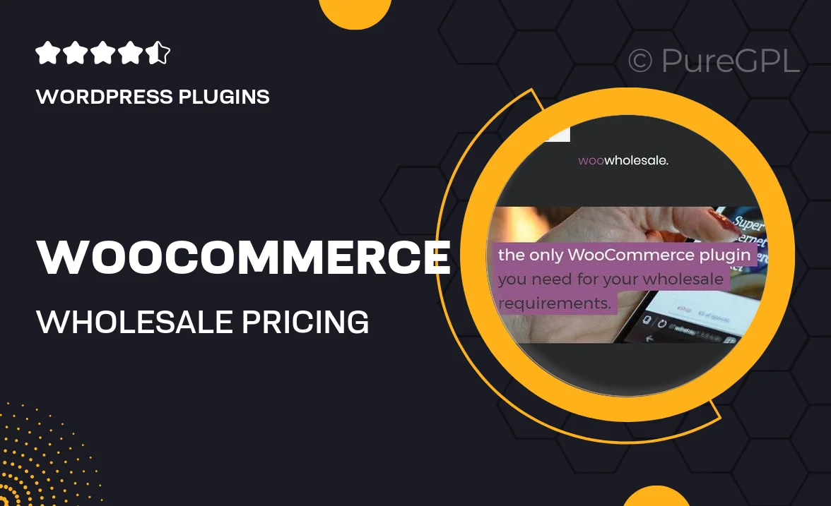 WooCommerce Wholesale Pricing