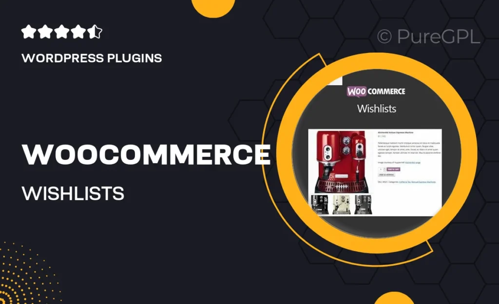 WooCommerce Wishlists 5 WooCommerce Wishlists