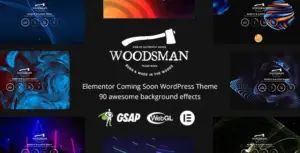 Woodsman – Elementor Coming Soon WordPress Theme