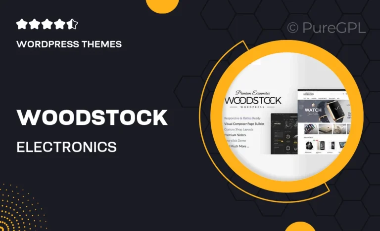 woodstock electronics responsive woocommerce theme