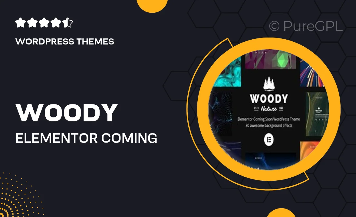 Woody – Elementor Coming Soon WordPress Theme