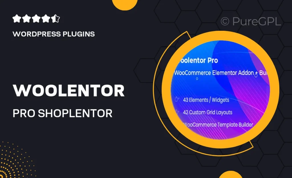 WooLentor Pro (ShopLentor) – WooCommerce Page Builder Elementor Addon feature image