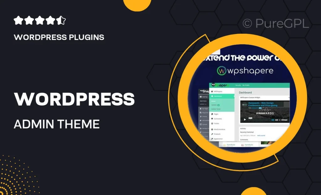WordPress Admin Theme | WPShapere 29 WordPress Admin Theme | WPShapere