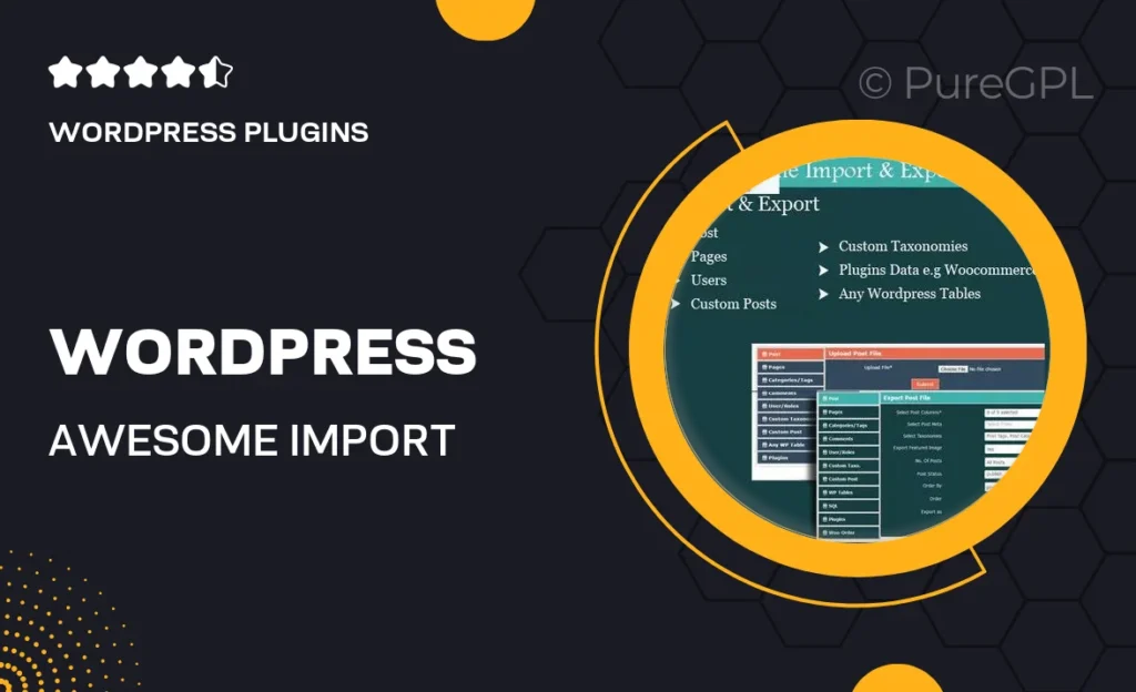 WordPress Awesome Import & Export Plugin 33 WordPress Awesome Import & Export Plugin