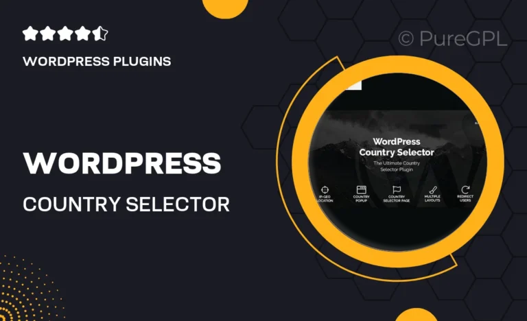 wordpress country selector