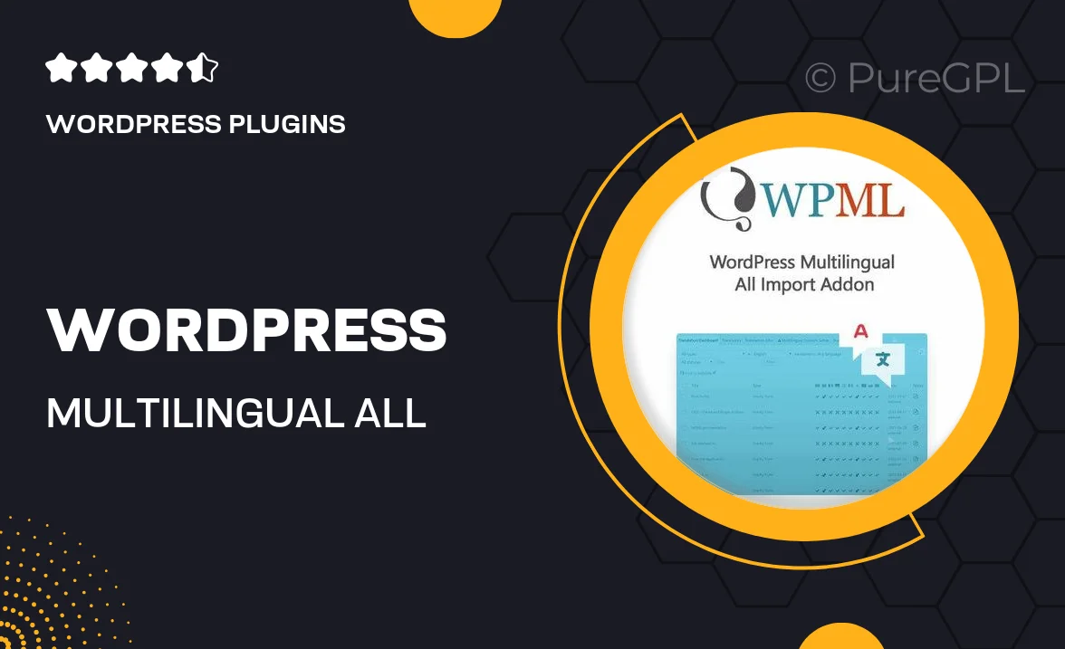 WordPress Multilingual All Import Addon