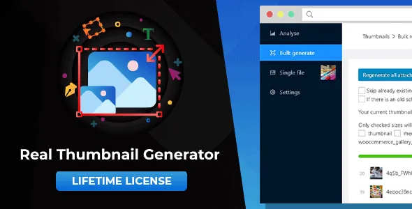 wordpress real thumbnail generator efficiently force regenerate thumbnails in bulk or single