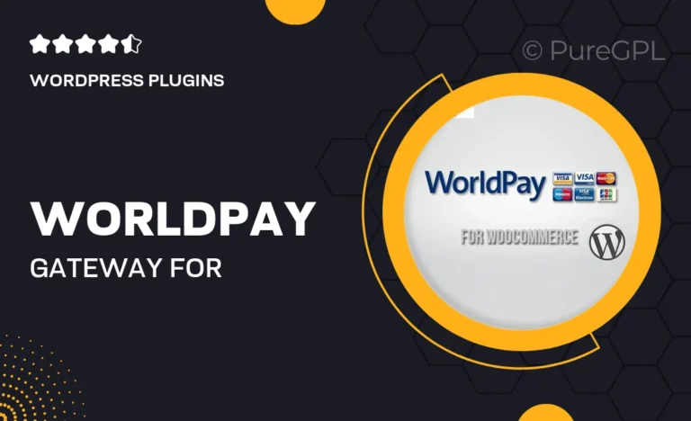 worldpay gateway for woocommerce